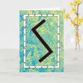 Rune Sowilo - Erfolg! Karte (Gelbe Blume)