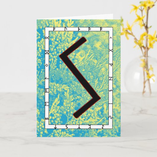 Rune Sowilo - Erfolg! Karte (Gelbe Blume)