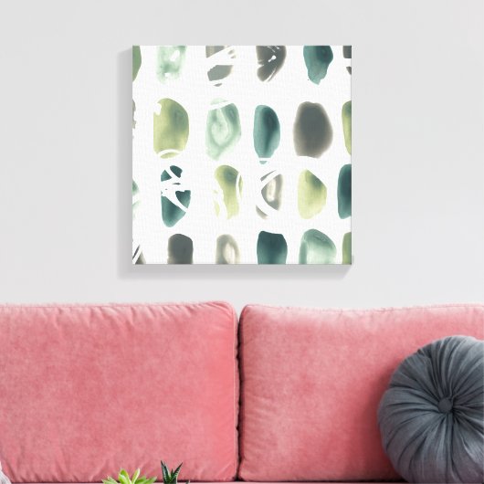 Rune Stone - Green Leinwanddruck (Insitu (Wohnzimmer))