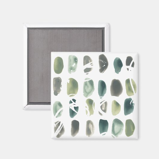 Rune Stone - Green Magnet (Vorderseite/Rückseite)