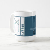 Rune-Tasse:: Mannaz Kaffeetasse (Vorderseite Links)