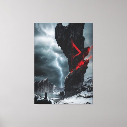 Rune Thurisaz Leinwanddruck (Vorderseite)