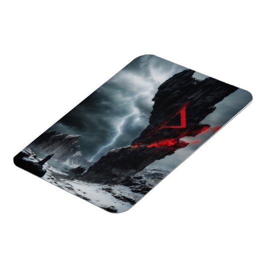 Rune Thurisaz Magnet (Linke Seite)