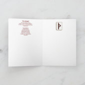 Rune Thurisaz - Verteidigung und Schutz - Jugendst Karte (Innenseite)