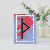 Rune Thurisaz - Verteidigungspostkarte Postkarte (Stehend Vorderseite)