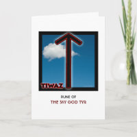Rune Tiwaz - Sky God Tyr - Gerechtigkeit