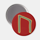 rune Uruz Futhark Magnet (Vorderseite/Rückseite)
