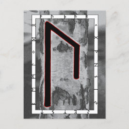 Rune Uruz - Weisheitspostkarte Postkarte