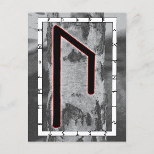 Rune Uruz - Weisheitspostkarte Postkarte