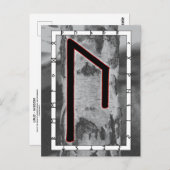 Rune Uruz - Weisheitspostkarte Postkarte (Vorne/Hinten)