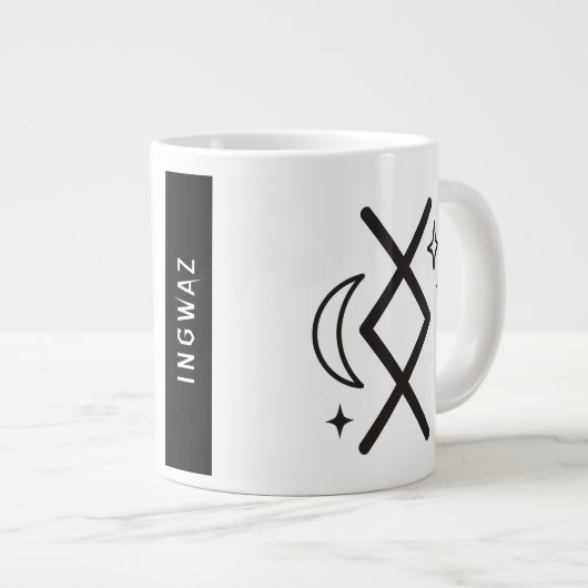 *~*RUNE VIKING Nordic AP87 Jumbo-Tasse (Vorderseite Rechts)