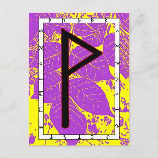 Rune Wunjo - Joy! Postkarte (Vorderseite)