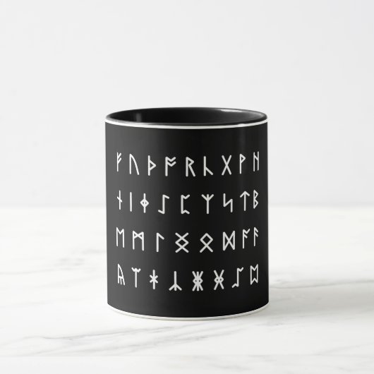Runen Alphabet [Futhorc] Tasse (Zentrum)