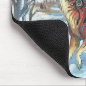 Runen-Winterwolf Mousepad (Ecke)