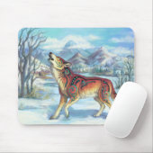 Runen-Winterwolf Mousepad (Mit Mouse)