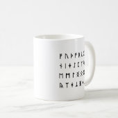 Runenalphabet [Futhorc] Kaffeetasse (VorderseiteRechts)