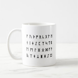 Runenalphabet [Futhorc] Kaffeetasse