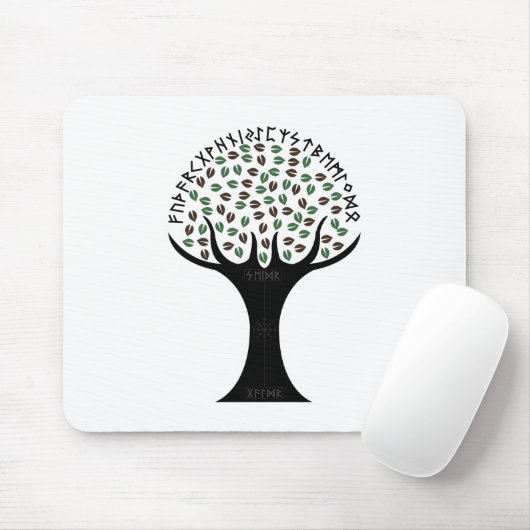 Runenbaum-Mauspad Mousepad (Mit Mouse)