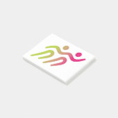 Runengruppendarstellung Post-it Klebezettel (angewinkelt)