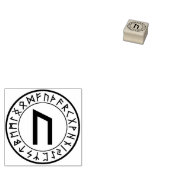 Runenkreis [02] Uruz] Briefmarke aus Kautschuk Gummistempel (Stempel)