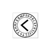 Runenkreis [06] Kenaz] Rubber-Briefmarke Gummistempel (Prägung)