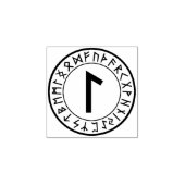 Runenkreis [21] Laguz] Briefmarke Rubber Gummistempel (Prägung)