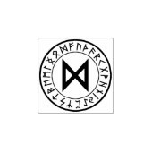 Runenkreis [24] Dagaz] Briefmarke Gummistempel (Prägung)