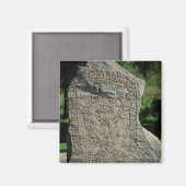 Runenstein außerhalb des Schlosses Gripsholm Magnet (Vorderseite/Rückseite)