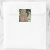 Runenstein Quadratischer Aufkleber (Tasche)