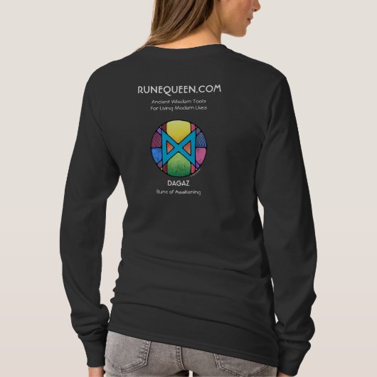 RuneQueen Dagaz - Awakening - long sleeve T-Shirt (Rückseite)