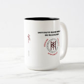 RuneQueen's RQEFI-Logo in Englisch/Español Zweifarbige Tasse (VorderseiteRechts)