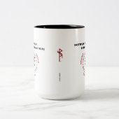 RuneQueen's RQEFI-Logo in Englisch/Español Zweifarbige Tasse (Mittel)