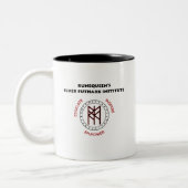 RuneQueen's RQEFI-Logo in Englisch/Español Zweifarbige Tasse (Links)