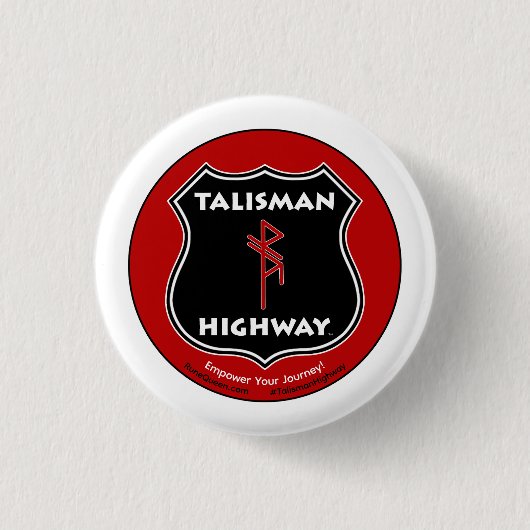 RuneQueen's Talisman-Hochstraße Button (Vorderseite)