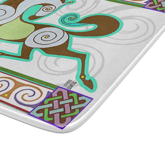 RunequineTM Glasschneiden-Brett: Grünes Schneidebrett (Ecke)