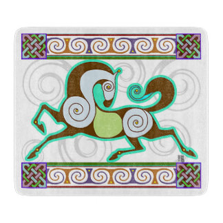 RunequineTM Glasschneiden-Brett: Grünes Schneidebrett