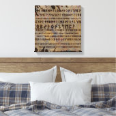 Runes Alphabet - Elder Futhark Leinwanddruck (Insitu (Schlafzimmer))