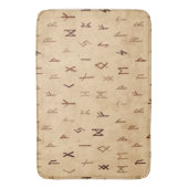 Runes Bath Mat Badematte (Vorderseite Vertikal)