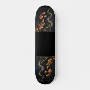 Runes Fehu Dunkelheit Golden Aura Magisches Myster Skateboard