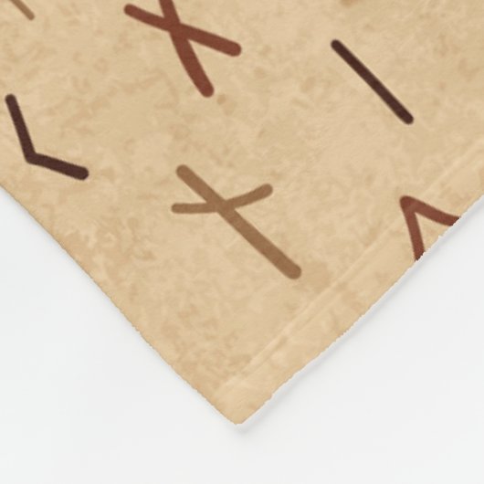 Runes Fleece Blanket (Ecke)