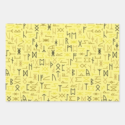 Runes Geschenkpapier Set (Vorderseite 2)