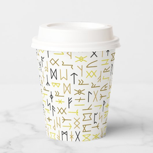 Runes Pappbecher (Vorderseite)