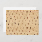 Runes Postcard Postkarte (Vorne/Hinten)