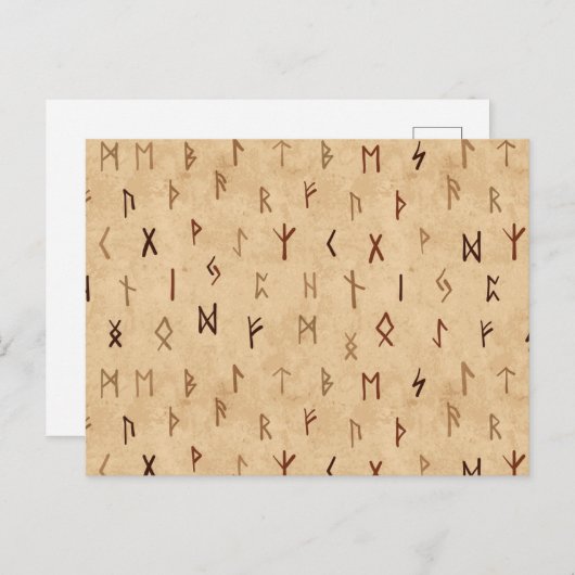Runes Postcard Postkarte (Vorne/Hinten)