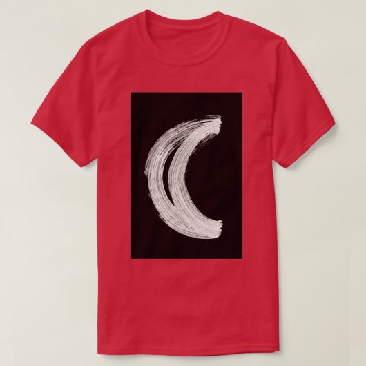 Runes Symbols Sonnensystem 0005 Mond invertiert T-Shirt (Design vorne)