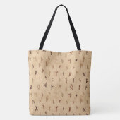 Runes Tote Bag Tasche (Rückseite)