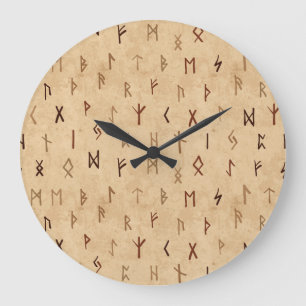 Runes Wall Clock Große Wanduhr