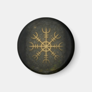 Runestone AEgishjálmur - Ancient Norse Protection Magnet