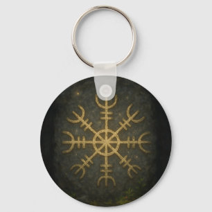 Runestone AEgishjálmur - Ancient Norse Protection Schlüsselanhänger