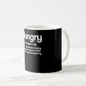 Rungry Definition Runner Hunger Lauf Hunger Kaffeetasse (VorderseiteRechts)